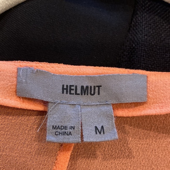 Helmut 100% silk orange vest / blouse size medium. - Picture 2 of 4